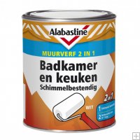 Alabastine Badkamer & Keuken muurverf 1 ltr.