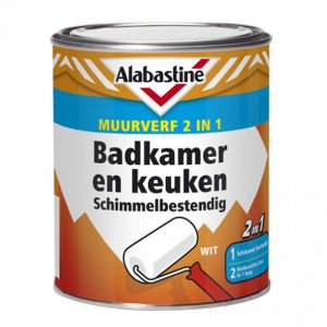 Alabastine Badkamer & Keuken muurverf 1 ltr.